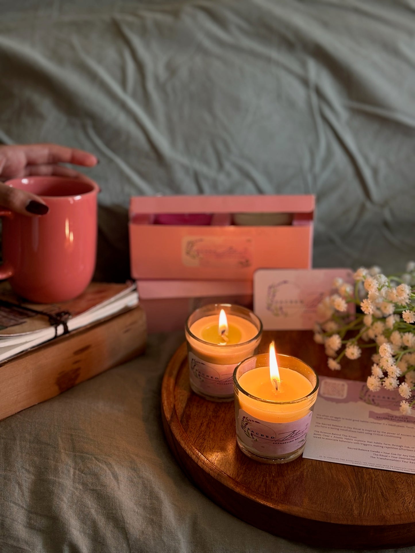 Balance & Bloom Kit By Sacred Balance™️ - 2 Luxury Aroma Candles