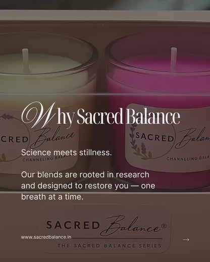 Balance & Bloom Kit By Sacred Balance™️ - 2 Luxury Aroma Candles